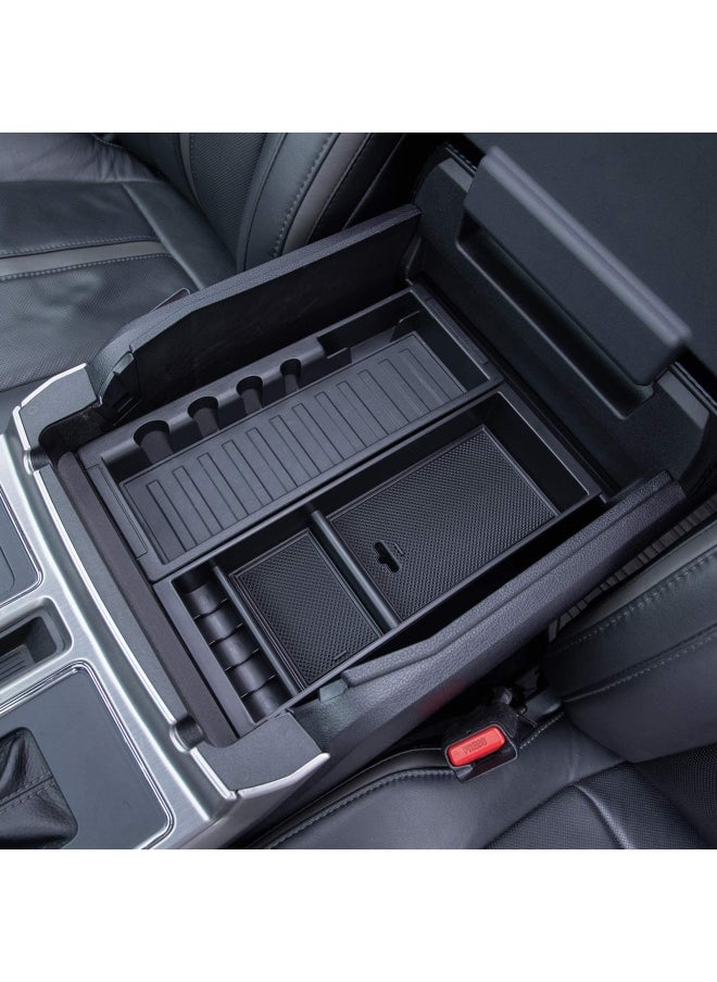 Generic - Pimcar Compatible With Ford 2015 2020 F150 2017 2022 F250 F350 F450 2018 2022 Expedition Center Console Organizer Insert Tray Pallet Storage Accessories Work Great With The Factory Tray One Tray - Image 1