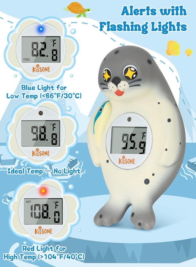 KISSONE Baby Bath Thermometer Digital for Water Temperature - Fast & Accurate °F/°C Reading, Waterproof Floating Safety Thermometer for Infants & Toddlers - Image 2