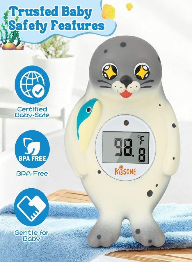 KISSONE Baby Bath Thermometer Digital for Water Temperature - Fast & Accurate °F/°C Reading, Waterproof Floating Safety Thermometer for Infants & Toddlers - Image 5