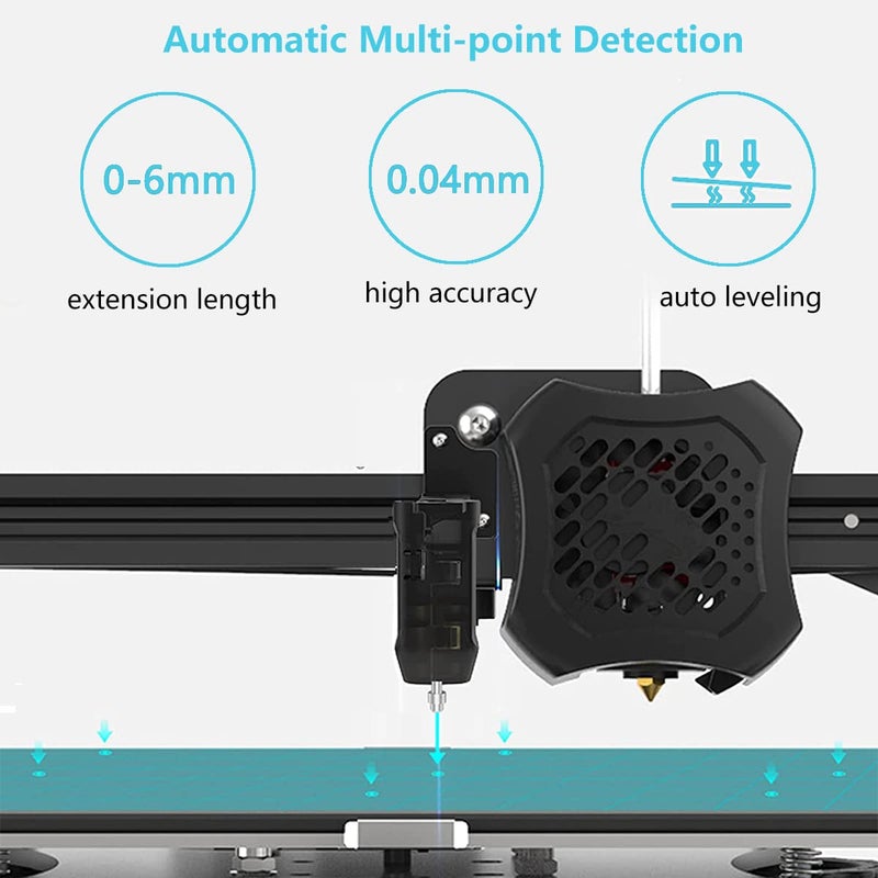Comgrow Creality CR Touch Auto Bed Leveling Sensor Kit for 3D Printer with Metal Push Pin for Ender 3/Ender 3 V2/Ender 3 Pro/3 Max/Ender 5 pro/CR-10 with 32 Bit V4.2.2/V4.2.7 Mainboard - Image 2