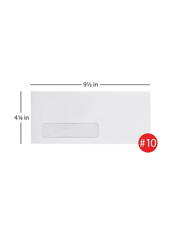Office Depot أظرف نافذة ماركة نافذة في الزاوية السفلى اليسرى 10 4 1 8" × 9 1 2" بيضاء علبة من 500 - Image 3