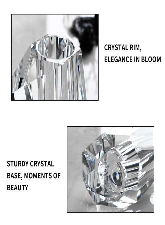 kitCom Crystal Vases That Can be Tilted,Living Room, Dining Table Centerpieces Decor, Aroma Bottle - Image 3