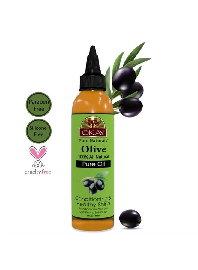 OKAY 100% PURE OLIVE OIL for SKIN and HAIR 4oz / 118ml - Image 4