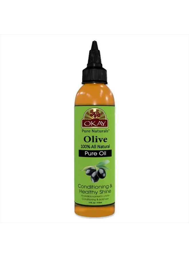 OKAY 100% PURE OLIVE OIL for SKIN and HAIR 4oz / 118ml - Image 2