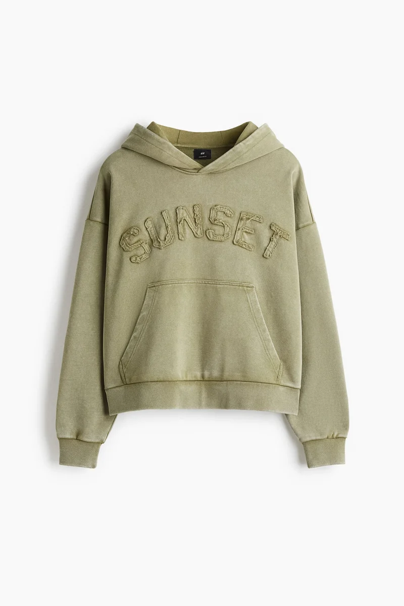 H&M  Oversized Fit Printed hoodie for Men | Best Price UAE