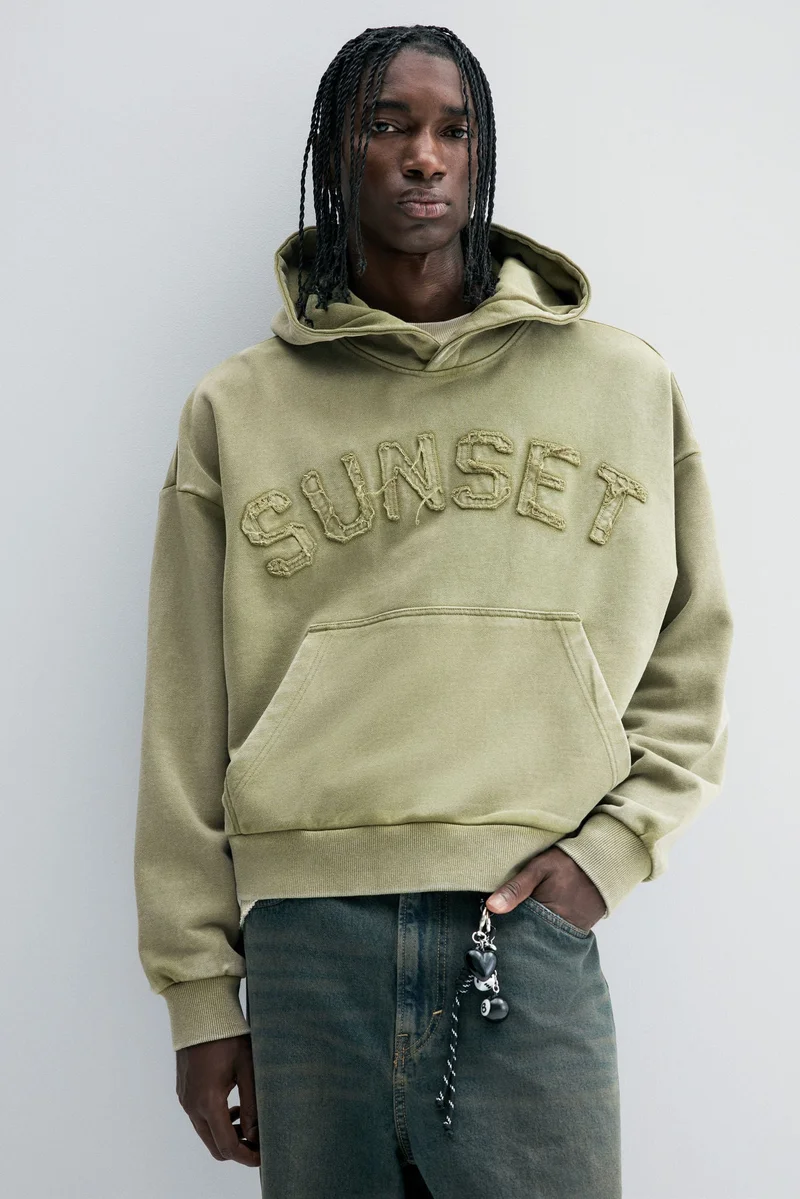 H&M Oversized Fit Printed hoodie