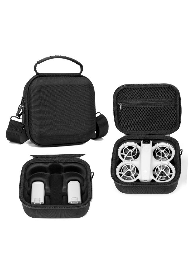 SYOSI Neo Case, DJI NEO Carrying Case, Portable Shoulder Bag For DJI Neo Drone And Batteries Accessories, Lightweight Splash-Proof Storage Bag With Adjustable Strap For Travel, Outdoor, Home Use (Black)  - Image 1