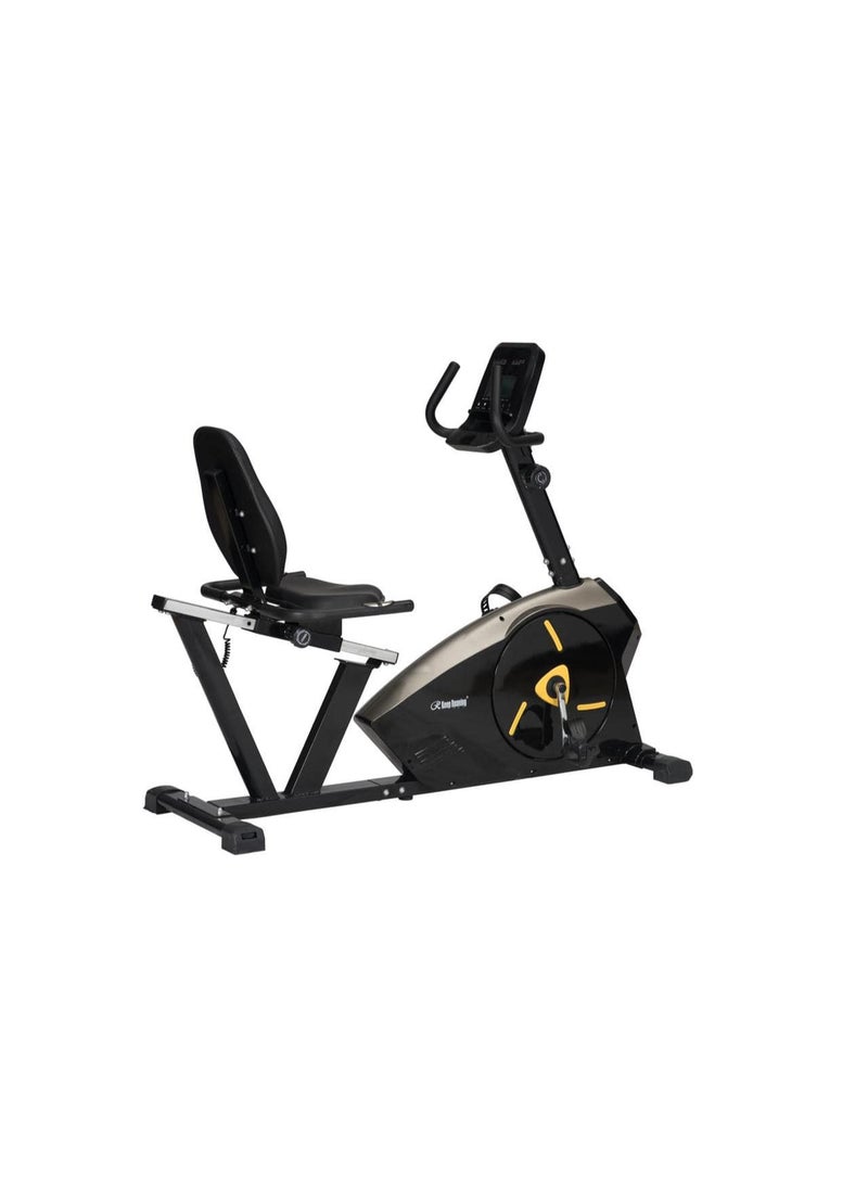 House Sport Home Exercise Bike, 8 Magnetic Resistance Levels, LCD Display with Time/Speed/Distance/Calorie/Pulse, Metal Frame, Home/Gym Use, 41kg, 168 x 70 x 111cm, 180kg Capacity - Image 2