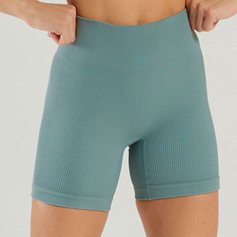 Nylon Summer Seamless Knitted High Elastic Sports Underwear U Square Collar Beautiful Back Yoga Sports Trousers Fitness suit Women