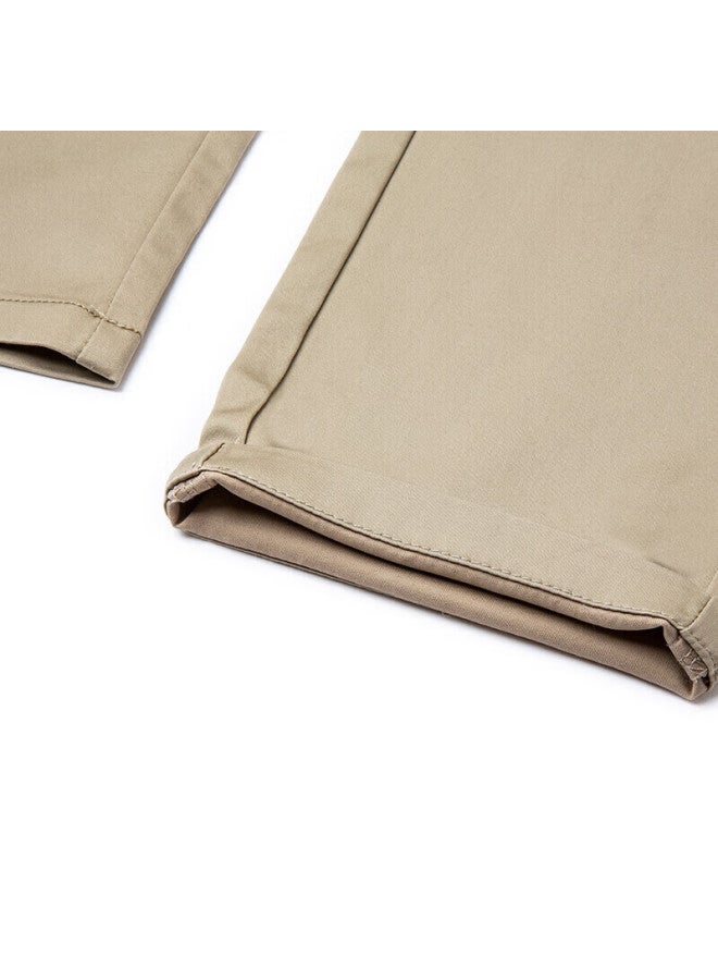 TRIES Caizi Casual Pants, Autumn Men's Straight-leg Trousers, Business Slim-fit Solid Color Slightly Stretchy Long Pants, Men's Long-staple Cotton Breathable - Image 3