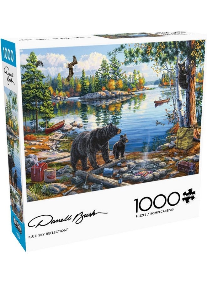 Buffalo Games ألعاب بوفالو - داريل بوش - انعكاس السماء الزرقاء - 1000 قطعة لغز للبالغين - لغز تحدي مثالي لليالي الألعاب - الحجم النهائي هو 26.75 × 19.75 - Image 1