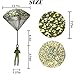 ROYHOO 6PCS Army Camo Parachute Toys Hand Throwing Kids Outdoor Games Toys Army Men Action Figures Tangle Free Throwing Toy Parachute Outside Gifts for Kids Ages 316 - Image 4
