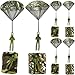 ROYHOO 6PCS Army Camo Parachute Toys Hand Throwing Kids Outdoor Games Toys Army Men Action Figures Tangle Free Throwing Toy Parachute Outside Gifts for Kids Ages 316 - Image 2
