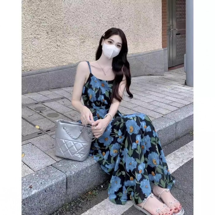 Plus Size Floral Sundress Slimming Maxi 2024 Slip Skirt