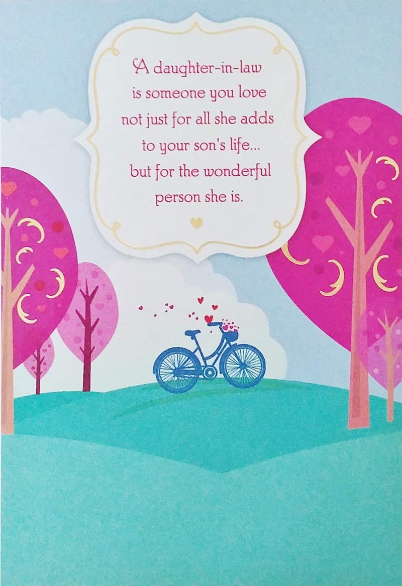Greeting Card Happy Birthday Daughter-in-Law You Fit So Easily Into Our Lives and Into Our Hearts - Image 5