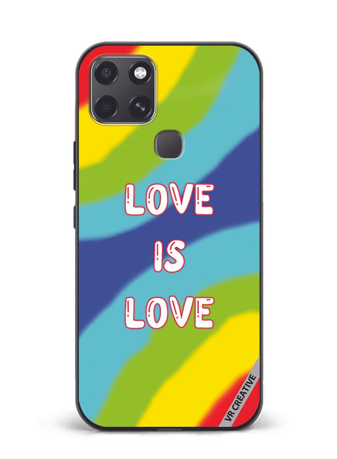 VR CREATIVE Protective Case Cover For Infinix Smart 6 Love Is Love Design Multicolor - Image 1