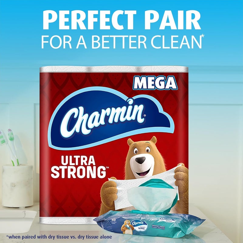 Charmin Flushable Wipes - 480 Total Wipes (12 Packs of 40) for a Shower Fresh Clean Feeling - Image 4