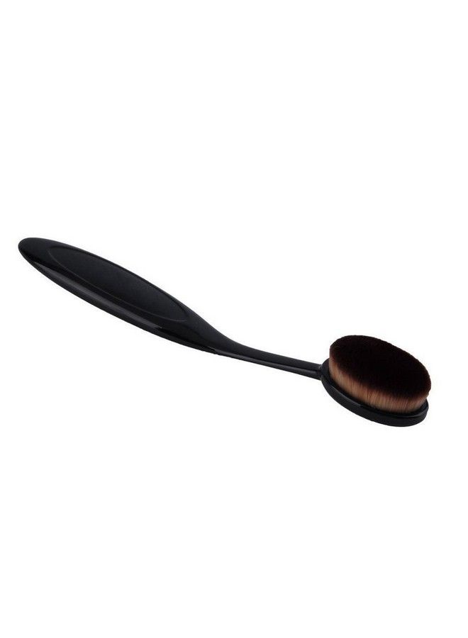 adbeni Oval Foundation Brushoval Make Up Face Powder Blusher Brush ; Contour Concealer Bending Cosmetic Brushes Tool - Image 1
