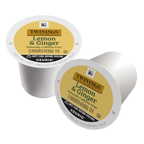 Twinings Lemon  Ginger Herbal Tea KCup Pods for Keurig 24 Count Pack of 1 Tangy  Spicy Naturally CaffeineFree Enjoy Hot or Iced - Image 5