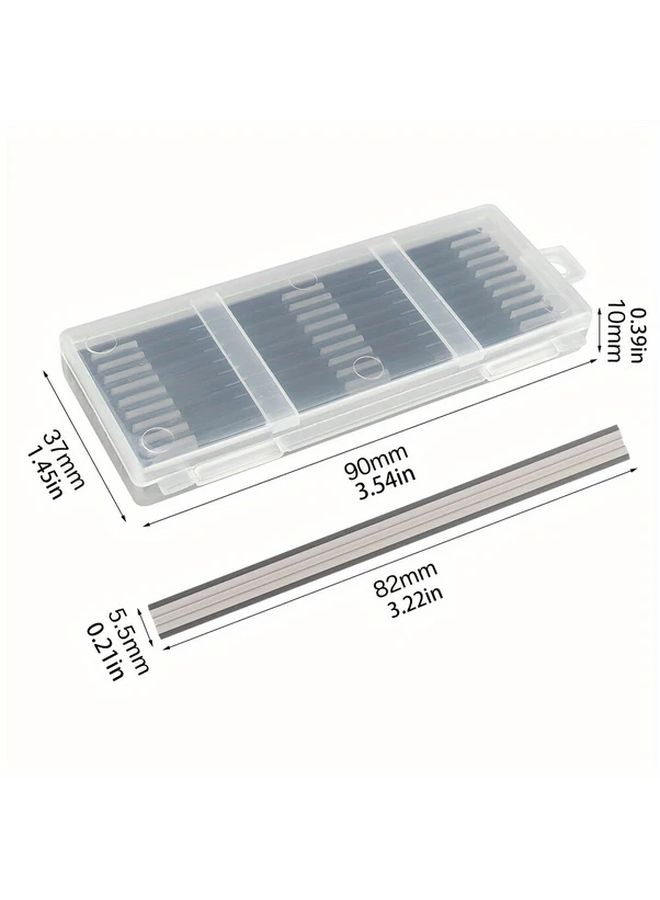 1 Set 10pcs 82mm HSS Reversible Planer Blades For Woodworking Machinery Parts - Image 3