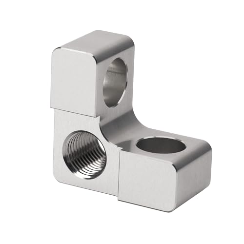 Camotokiit Joystick Lever Axis Repair Connector Replacement 7075 Aluminum for Mahindra Tractor KMW Loader 6065 6075 8100 1635 5145 5155 Silver - Image 1