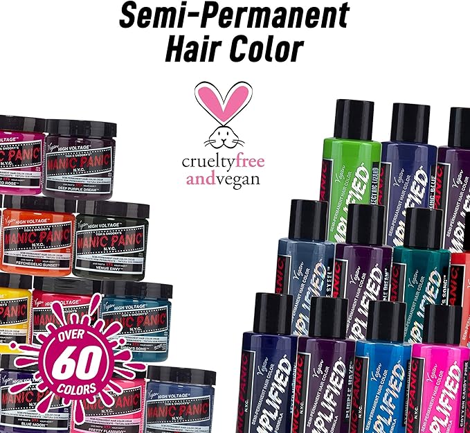 Manic Panic صبغة شعر مانيك بانك الكلاسيكية شبه الدائمة 118 مل بنفسجي عميق حلم من مانيك بانك