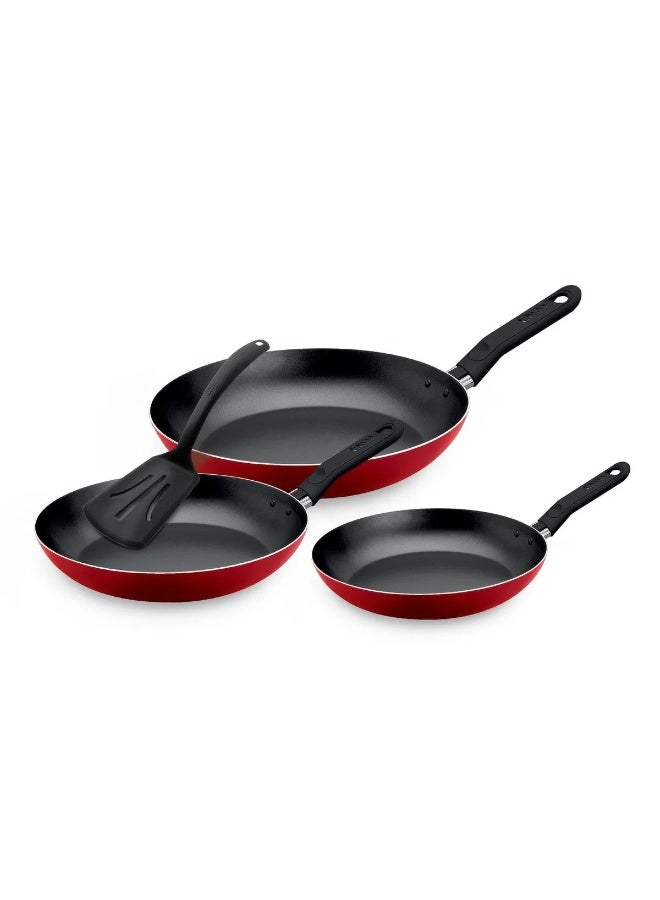 Olympia OE-NS-9 Premium Non-Stick Cookware Set (20/22/24 CM + Spatula) - Image 5