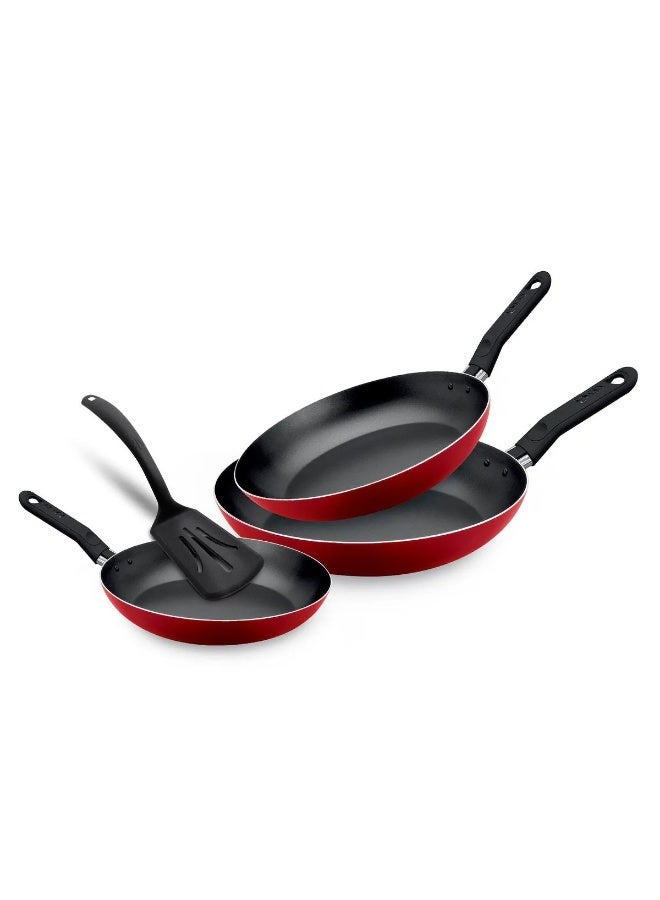 Olympia OE-NS-9 Premium Non-Stick Cookware Set (20/22/24 CM + Spatula) - Image 4