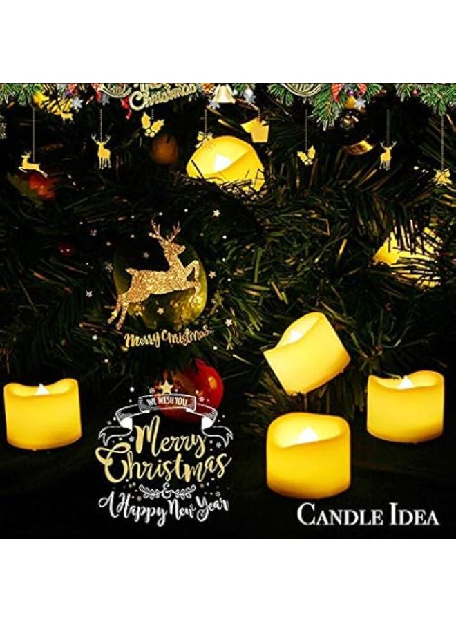 24 pieces - LED Flameless Flickering Tea Lights Votive Candle Battery Operated - Image 3