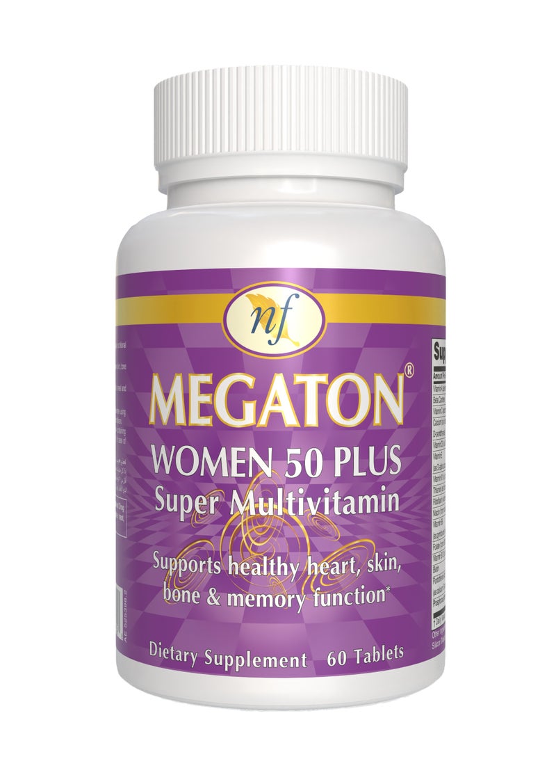 Natural Fervor Megaton Women 50 plus Super Multivitamin  60 Tablets - Image 1