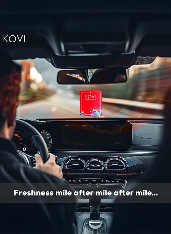 Kovi Air Fragrance Power Pod For Bathroom And Car Long-Lasting Fragrance Of Velvet Rose Infused With Essential Oils Lasts Up To 30 Days 10Gm  - Image 3
