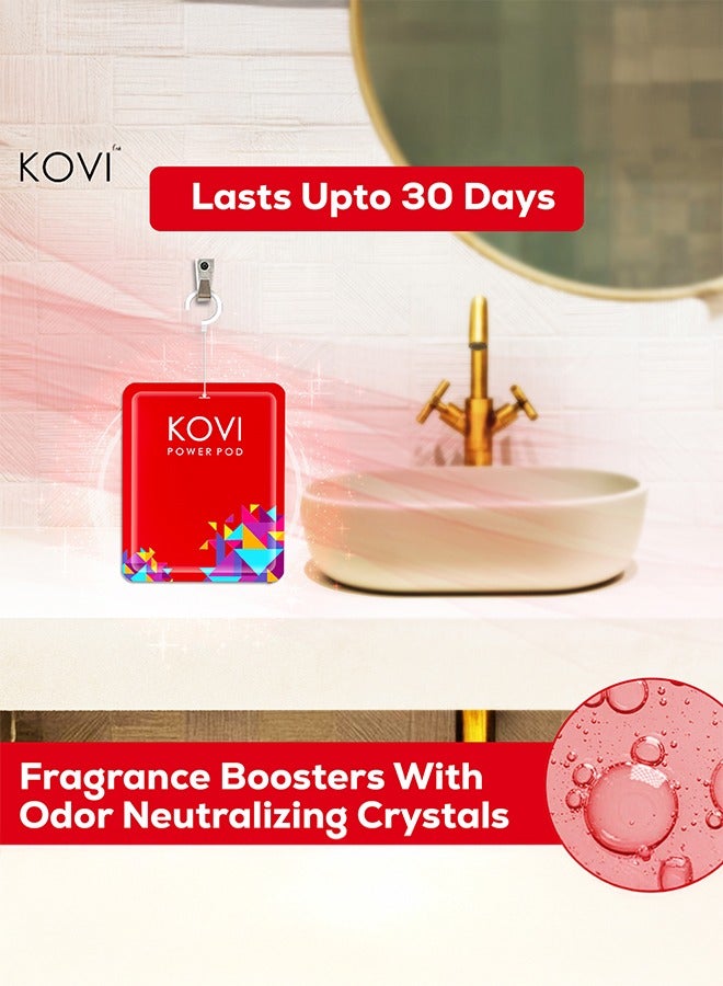 Kovi بود عطر الهواء لقضاء الحاجة والسيارة، وردة مخملية، معززة بالزيوت الأساسية، عطر يدوم طويلاً، 10 جرام - Image 4