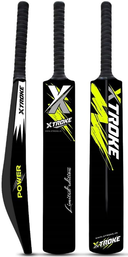 XTROKE Power Edition Hard Plastic Cricket Bat for Tennis Ball | Lightweight Durable for Kids, Adults & Beginners | Full Size Practice (Bat with Tennis Ball) - Image 3
