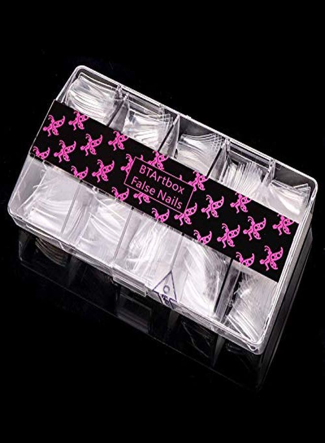 BTArtbox Rylic Nail Tips - French Nail Tip Btartbox 500Pcs Fake Nails Half Cover False Nail With Case For Nail Salons And Diy Nail Art, 10 Sizes  - Image 5