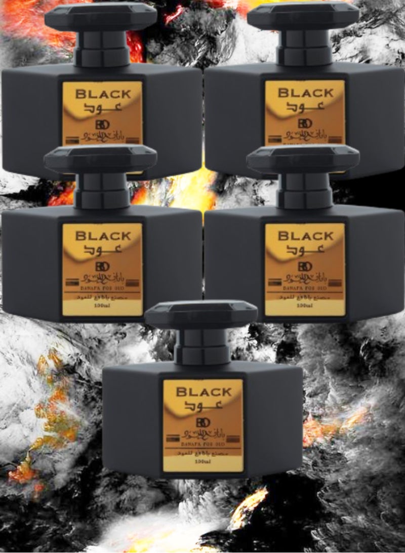 Banafa 5 Pieces Black Oud Perfume 100ml EDP - Image 1