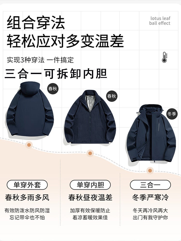 24-Piece Outdoor Jacket Set For Women And Men, Waterproof And Windproof, Customizable Workwear For Outdoor Activities Like Hiking - Image 4