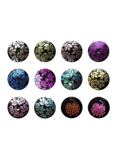 PUEEN Rocking Metallic Stamping Nail Polish Nail Art Color Set Of 12 Metallic Colors 12Ml Each Bh001043  - Image 3
