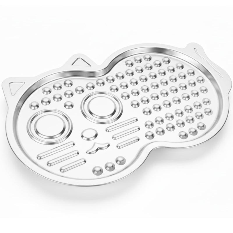 Vivifying Stainless Steel Lick Mat for Dogs & Cats, Slow Feeder Pad with Suction Cups, Improve Your Pet's Feeding Habits, Odor-Free, Dishwasher Safe Dog Lick Mat - Image 1