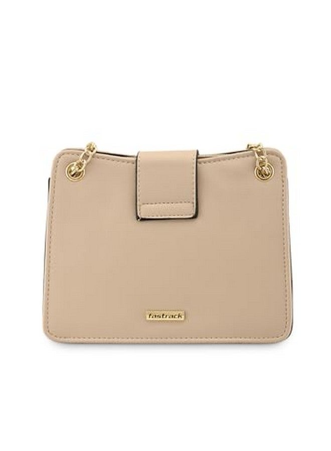 Fastrack Embellished PU Structured Sling Bag for Women, Girls and Ladies | With Chain Sling Straps - Image 5