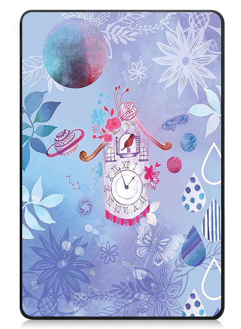 Theodor Protective Flip Case For Lenovo Tab M8 (4th Gen) - 2023 With Trifold Stand Auto Wake Sleep Shockproof Cover Cuckoo Clock - Image 1