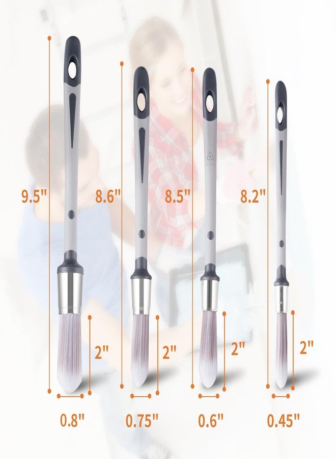 Wesquer Trim Paint Brush Edge Painting Tool for Painting Detail Areas and Small Paint Repairs Small Paint Brushes, Art Application,Sash, Baseboards,House Wall Corners - Image 3