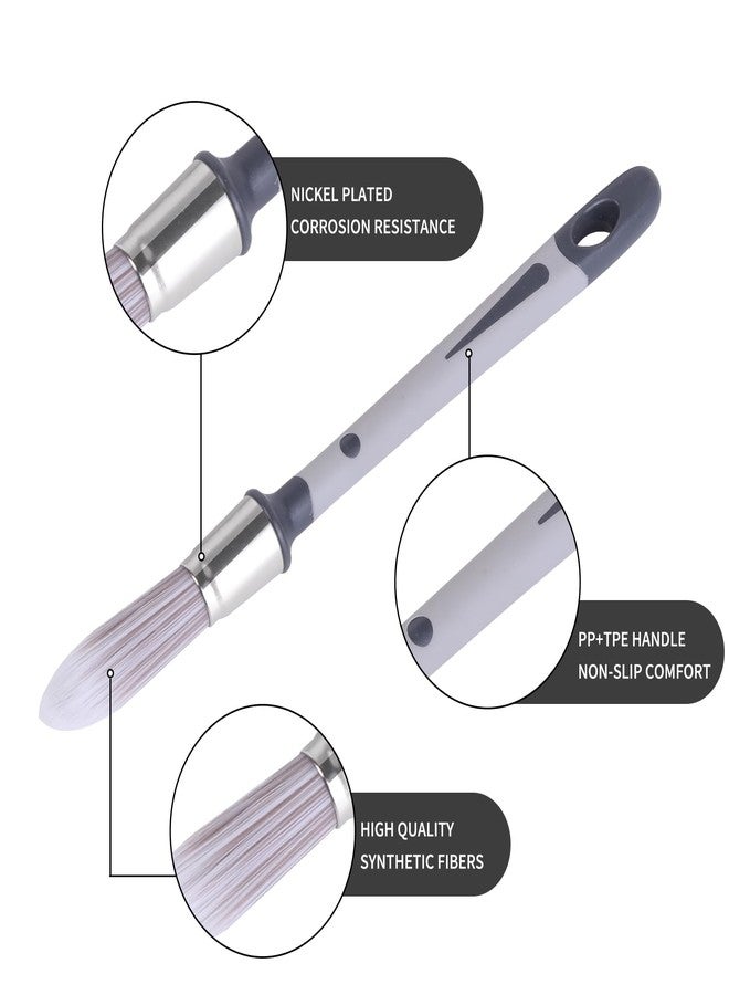 Wesquer Trim Paint Brush Edge Painting Tool for Painting Detail Areas and Small Paint Repairs Small Paint Brushes, Art Application,Sash, Baseboards,House Wall Corners - Image 2