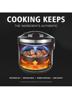 DSP Multifunctional Rice Cooker Digital Electric Rice Cooker Multi-function Stainless Steel Anti-scald Design Non-stick Pot 8L 1000W  - Image 3