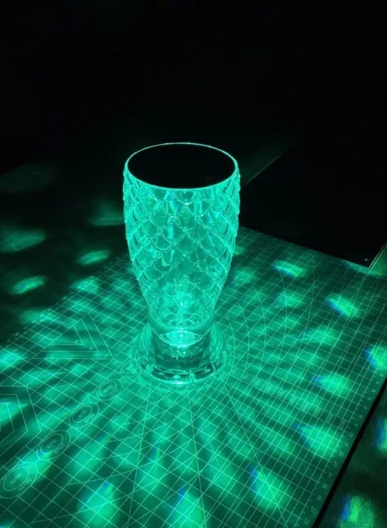 Rechargeable Acrylic Diamond Table Lamp White - Image 5