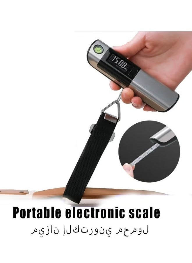 Dougez Portable Luggage Scale Digital Hanging Scale for Travel, Suitcase Weight Scale with Loop strap110 Lb/ 50Kg Capacity, Battery Included with - Image 1