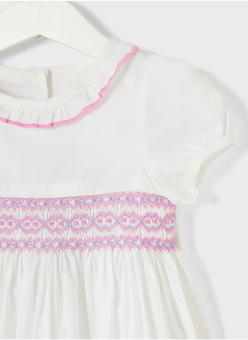 ريبلز مع نمشي GIRLS HAND EMBROIDERED DRESS