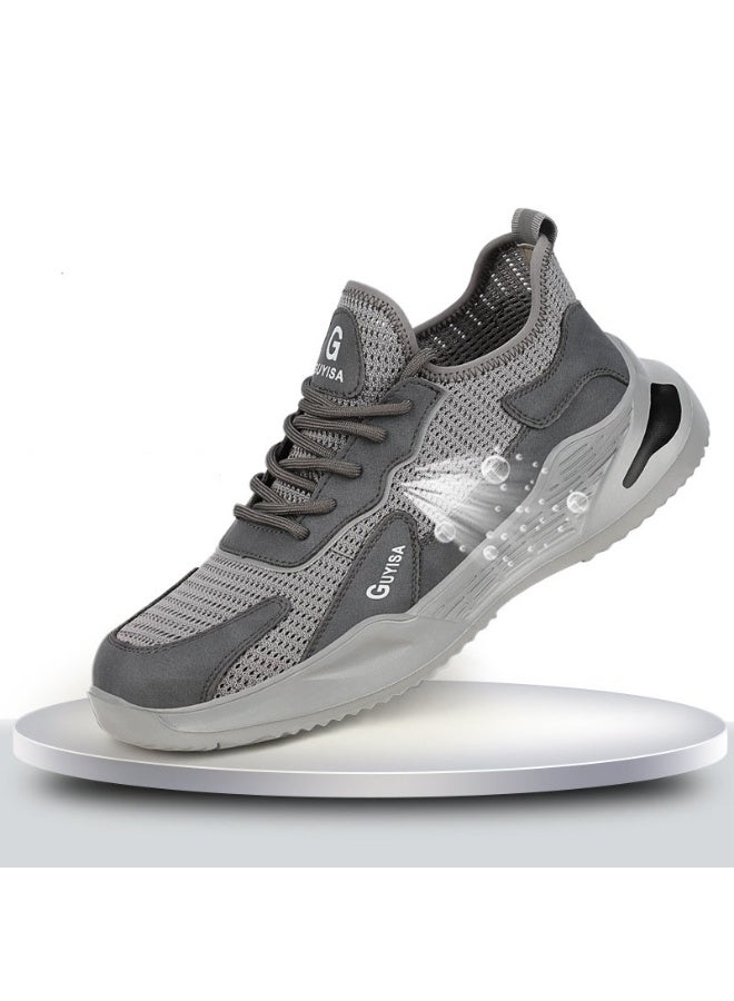 GUYISA Fashion Safety Shoes Men Boots Steel Toe Shoes Men Puncture-Proof Work Sneakers Male Shoes Work Boots Indestructible Footwear - Image 1