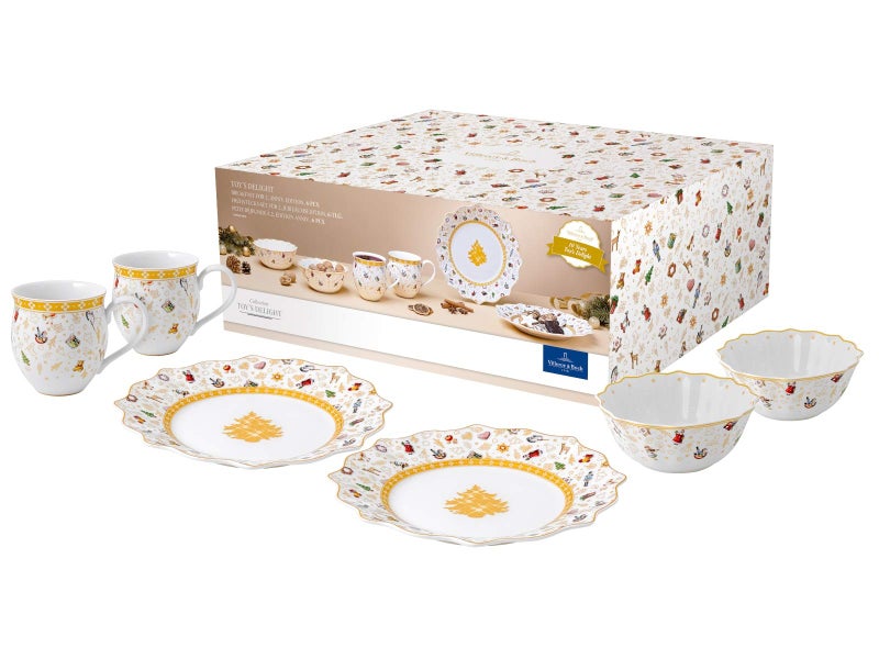 Villeroy & Boch Villeroy  Boch Delight Breakfast 2 Anniversary Edition Set 6 Pieces 6tlg White