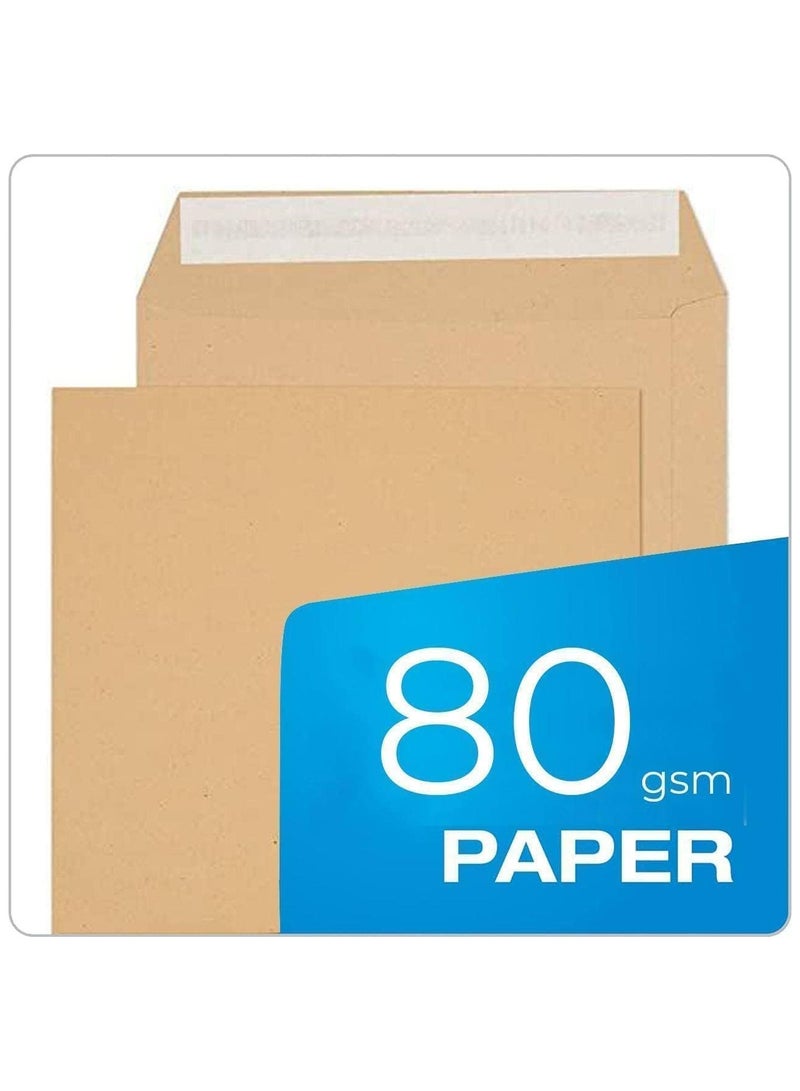 MARKQ [A3] مظروف بني [500 حزمة] 12” × 16” مظروف بريد ذاتي الإغلاق للإرسال للمنازل والمكاتب والتجارة الإلكترونية، 80 جرام - Image 5