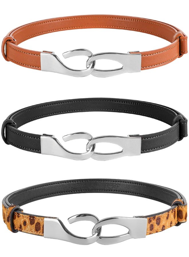 NPET Women Leather Belt for Jeans, Dresses, Fashion with Gold Buckle - Image 1